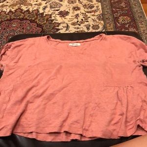 pink top from madewell
